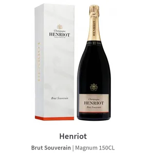 1 magnum de champagne Brut Souverain de la maison Henriot