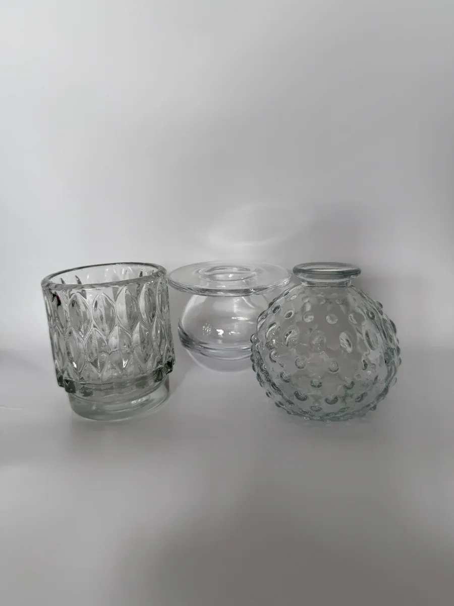 Assortiment de 3 vases