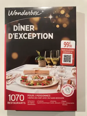 Coffret Wonderbox "Dîner d'exception"