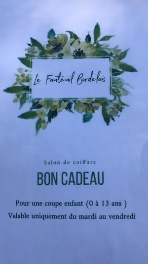 Bon coupe enfant 0-13 ans au Fauteuil Bordelais