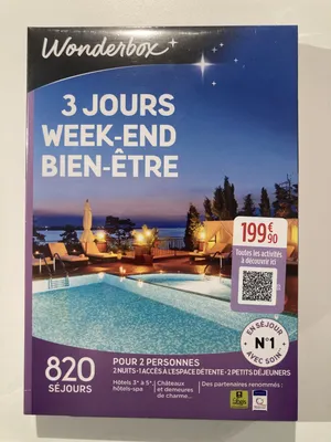 Coffret Wonderbox "3 jours week-end bien-être"