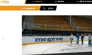2 entrées enfant à la patinoire de Megève + location de patins LE PALAIS MEGEVE