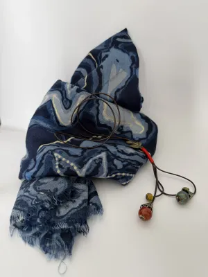 Foulard Graine de Lune + collier