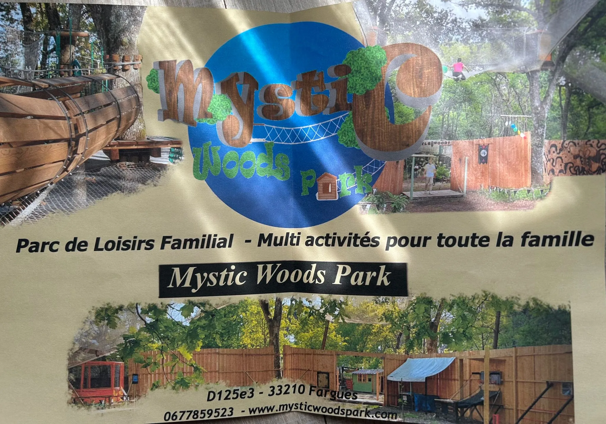 3 Places au Parc Mystic Woods 