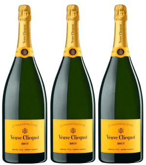 3 magnums de champagne Veuve Clicquot