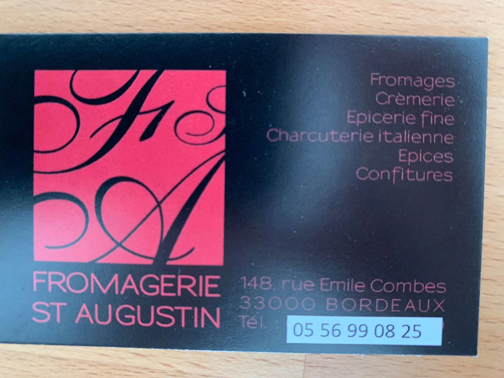 Un bon Fromagerie Saint Augustin de 20€