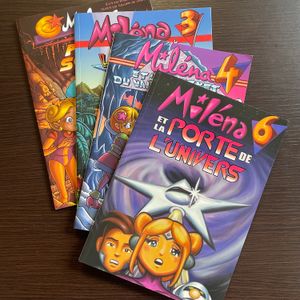 Lot de 4 livres sur "Les aventures de Miléna" de Roland Picard et Gaucelm de Villaret