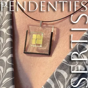 Bijoux : pendentif sertis