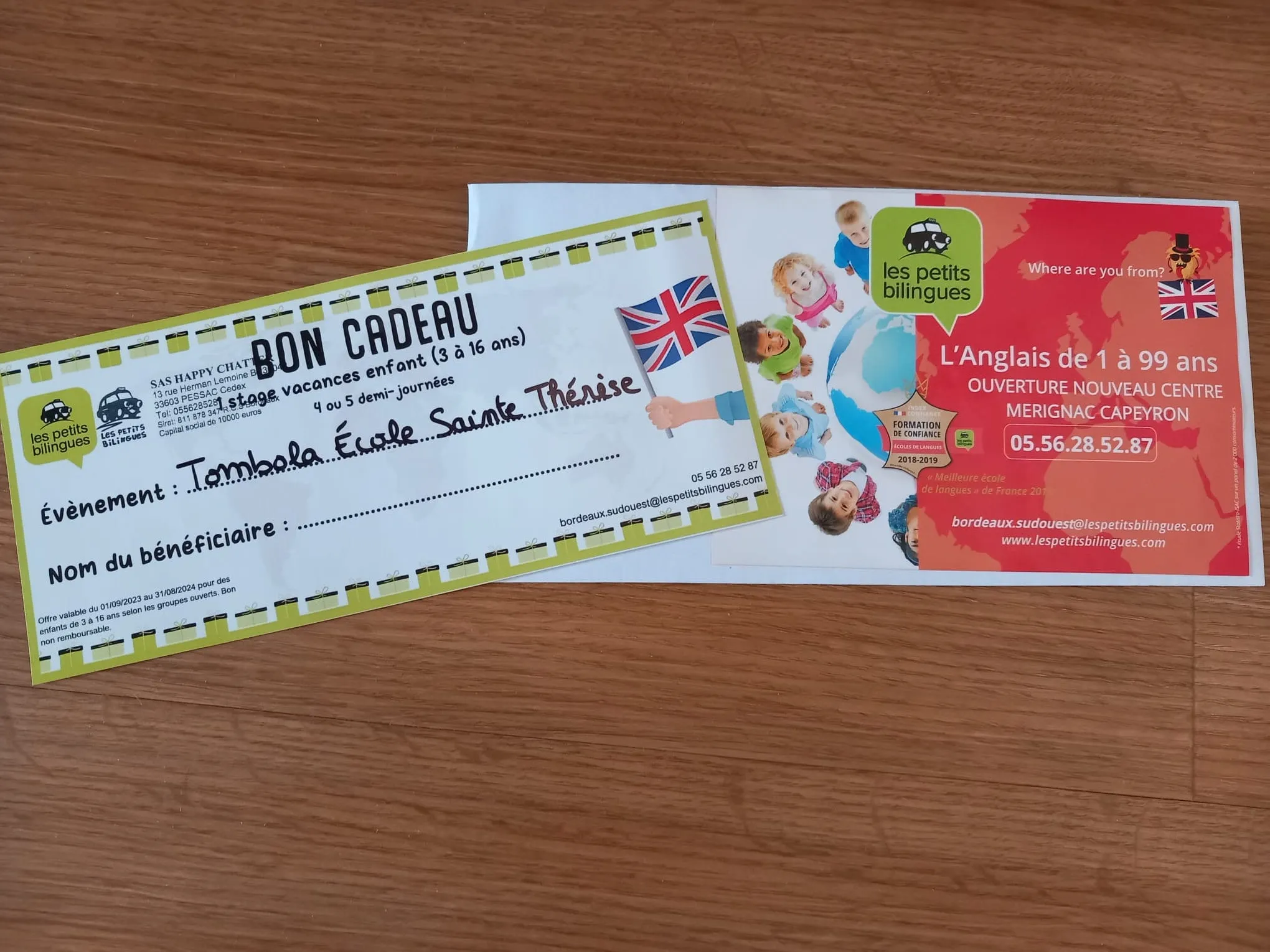 Stage anglais 15h les petits bilingues